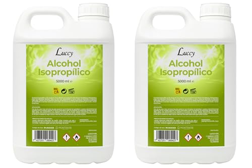 LUCCY Alcohol Isopropílico 85% 10 Litros - Isopropanol - Limpieza de Superficies, Componentes Electrónicos, Objetivos, Pantallas, Impresión 3D