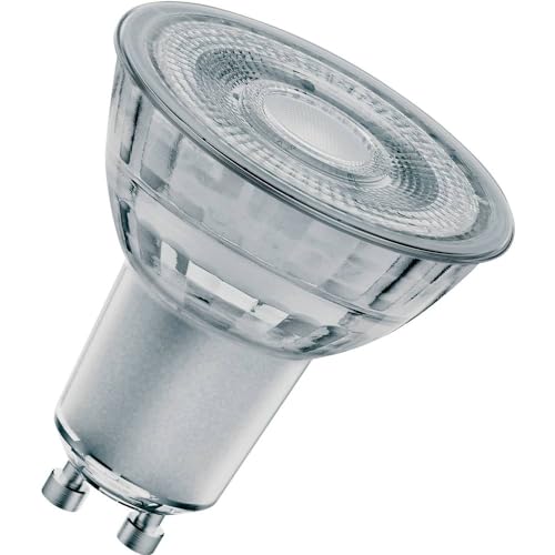 OSRAM STAR+ Dimmbare PAR16 LED Reflektorlampe mit GU10 Sockel, Warmweiss (2200K bis 2700K) mit GlowDIM-Effekt, 4.50W, Glas Spot, Ersatz für 50W-Reflektorlampe, LED SUPERSTAR PAR16 GLOWdim