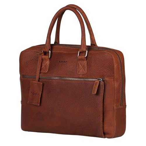Maletín de piel BURKELY Antique para portátil de 13,3 pulgadas en sofisticado color cognac 3