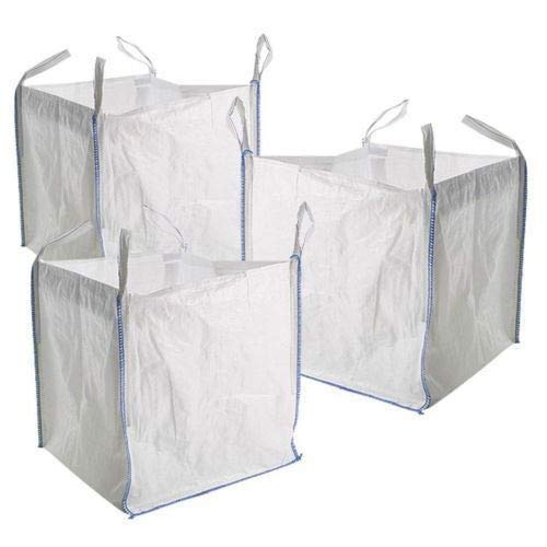 STAR SUPPLIES FIBC Bulk Bags Builders Garden Waste 1 Tonne Ton Jumbo Bags Storage Sack, 5-Pack
