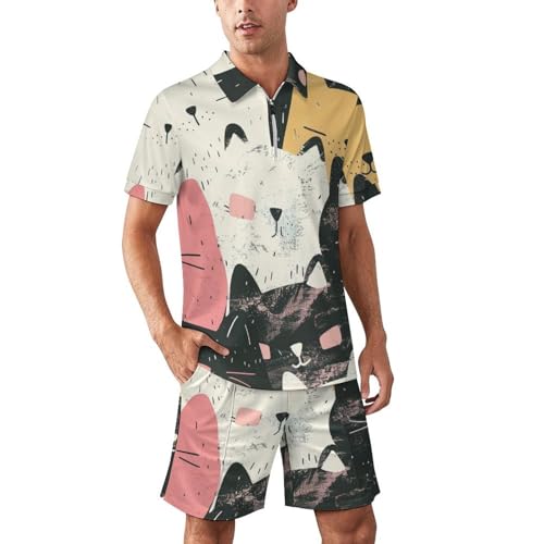 Texture sans couture haut de gamme et finitions laser pour cet ensemble pastel chat