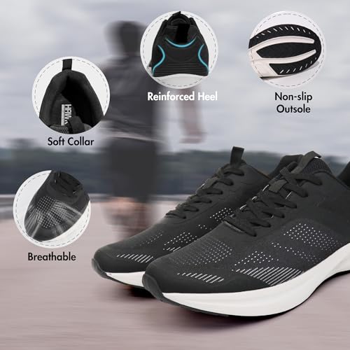 Hawkwell Men's Plus Size Walking Shoes Non-Slip Workout Fashion Sneakers US Size 13 14 15 16 17 18 193