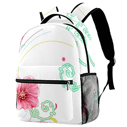 Sac à dos pour femme multicolore grand format style décontracté