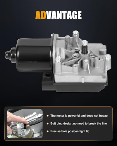 Image of ROADFAR Front Windshield Wiper Motor Fit for Buick for Century 1997-2005 | For Buick For Regal 1997-2004|For Chevrolet 2000-2005|For Oldsmobile|For Pontiac|Replace 12494761|401012|6 Pins