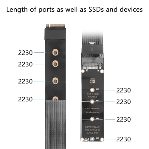 Cable Extensor GINTOOYUN NGFF M.2 M-Key NVME 40 cm miniatura 2