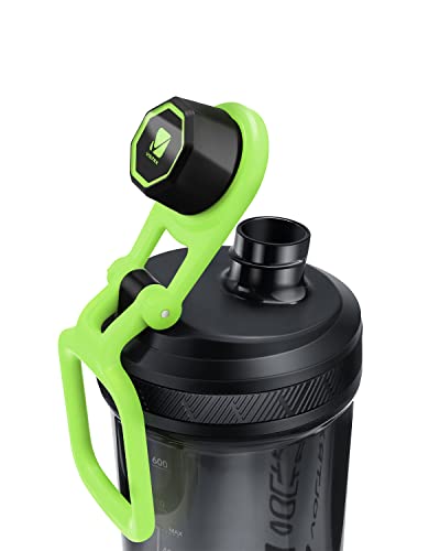 Image of VOLTRX Shaker Bottle, Gallium USB C Rechargeable Electric Protein Mixer, Shaker Cups for Protein and Meal Replacement Shakes, BPA Free, Made with Tritan, 20oz