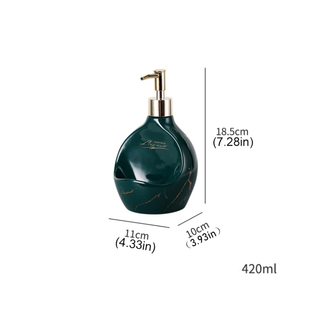Jabonera Autodrenante Cerámica Drenaje Encimera jabonera plato lavabo baño de cocina jabón de cocina sanitizador de mano prensa Sub-embotellado de baños integrado. Jabonera Jabonera Guardar