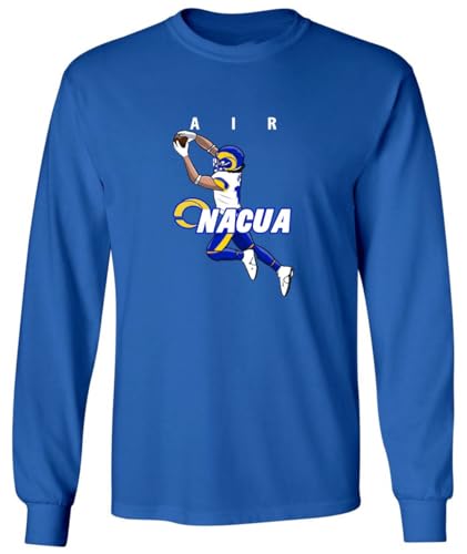 Long Sleeve Puka Nacua Los Angeles AIR Shirt T-Shirt Mens Long Sleeve