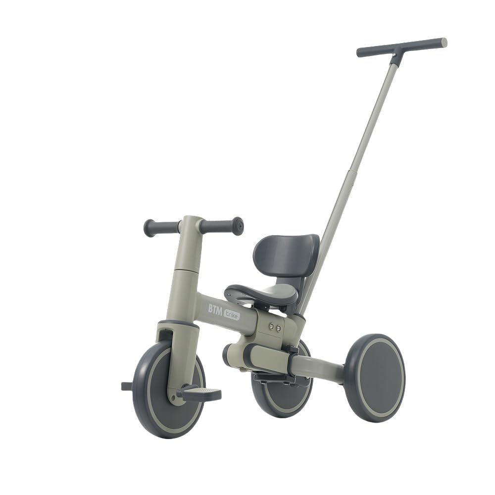 Amazon.co.jp: 【ミント×グレー】BTM 子供用三輪車 5in1 自転車