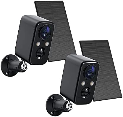 Guggre 1080P Solar-Kamera Kabellos - Farbnachtsicht, 2-Wege-Audio, IP65 Wasserdicht