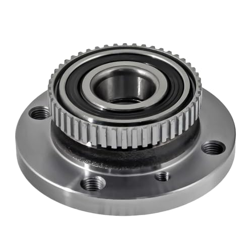 Image of Detroit Axle - w /ABS 2 Front Wheel Bearing & Hubs for 1984-1991 BMW 318i