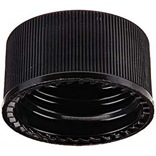 J.G. Finneran Associates 5320-15, 15-425 mm. Thread, Black Unlined Cap (5 Packs of 1000 pcs)