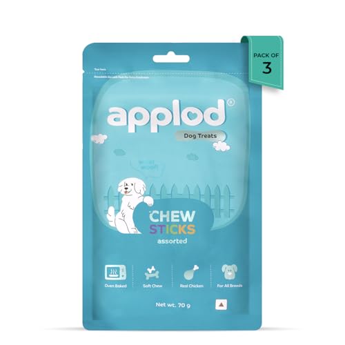 Image of Assorted Flavours Soft Mix Chew Sticks for Puppies & Adult Dogs | Healthy Easy-to-Digest Training Treats for Small Breeds | Soft & Chewy Dog Snacks | Pack of 3 | 70g x 3