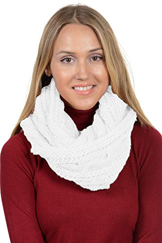Infinity Scarf for Women Winter Chunky Knitted Scarves Warm Circle Cable Loop