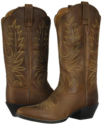 Image of ARIAT Women's Heritage R Toe Distressed Cowboy Boot 10001021 (8C)