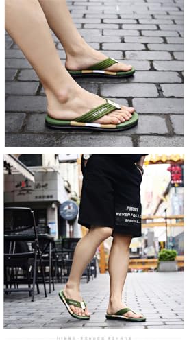 Men's Non-Slip Beach Flip Flops Lightweight EVA Comfort Slides with Arch Support, Durable Outdoor Sandals for Pool, Travel & Casual Wear (Sizes 39-45)4