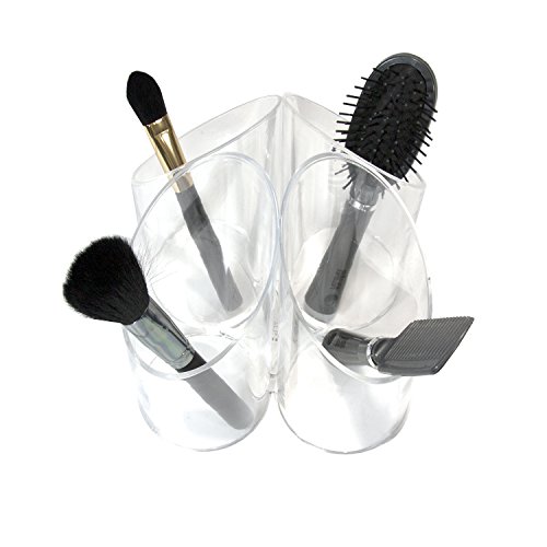 Organizador acrílico para escovas, pranchas e secadores, London Soho New York, Transparent