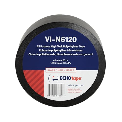 Ruban de vinyle en polyéthylène ECHOtape VI-N6120 multi-usage sans résidus pour stuc