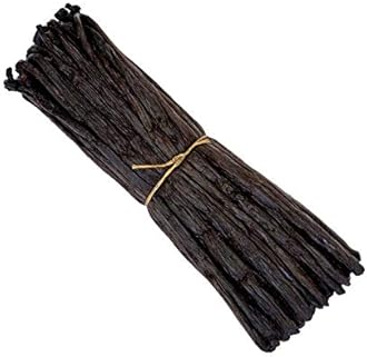 FITNCLEAN HERBS AND SPICES 25 Organic Madagascar Vanilla Beans Grade A for Extract, Cooking Baking by VANILLA| Certified USDA Organic. Bourbon Fresh Gourmet NON-GMO Whole Pods