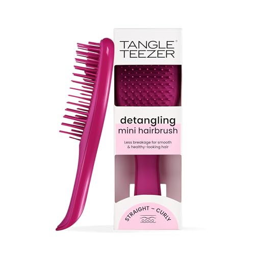 Tangle Teezer Ultimate Detangler Klein– Für Nasses & Trockenes Haar – Entwirrungsbürste für Alle Haartypen – Perfekte Haarbürste für Kinder & auf Reisen – Himbeere Pink