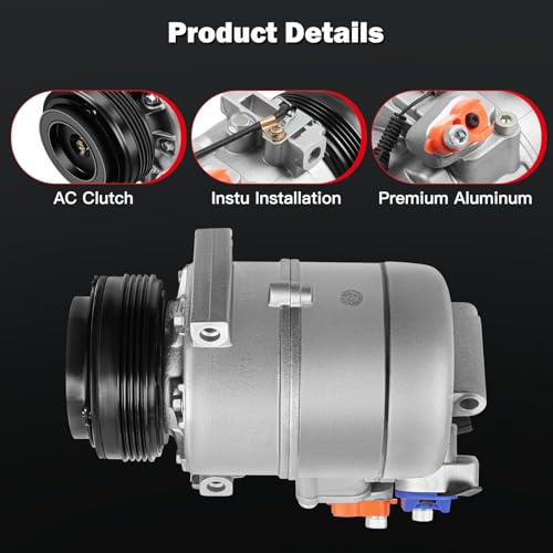 Image of CCIYU AC Compressor with Clutch for BMW X5 3.0L 2003 2004 2005 2006