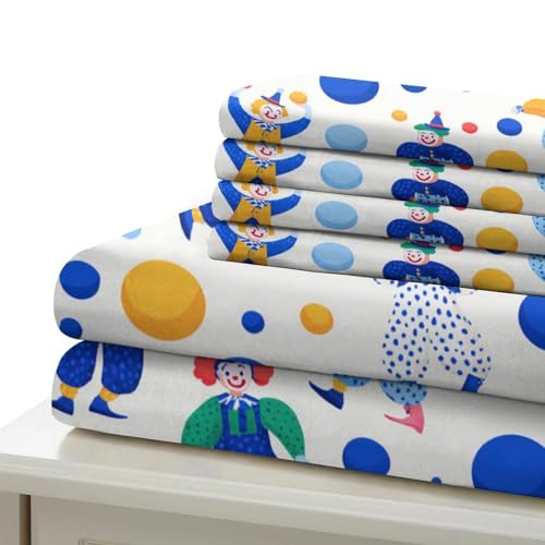 Housse de couette 3D imprimée clowns de cirque en microfibre résistante et durable - 7
