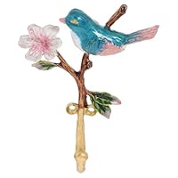 Lurrose Vintage Bird Shaped Hooks Antique Metal Wall Enamel Hook Vintage Rack Hanger for Hanging Coats Clothes Keys Hats Towels