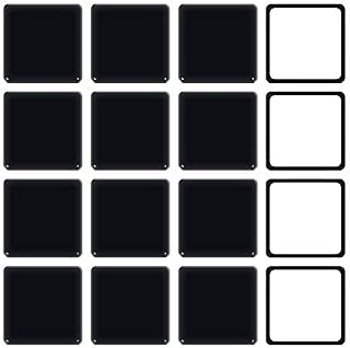 Ezprotekt Furniture Sliders for Carpet Sliders 2-1/2" inch for Moving Furniture Movers Carpet Gliders Glides Self-Adhesive Furniture Moving Pads, 64 mm 16 PCS Black