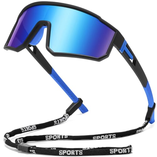 FAGUMA Kids Polarized Sports Sunglasses Youth Baseball Sunglasses Age 8-16 Boys Girls Softball Cycling UV400 Protection