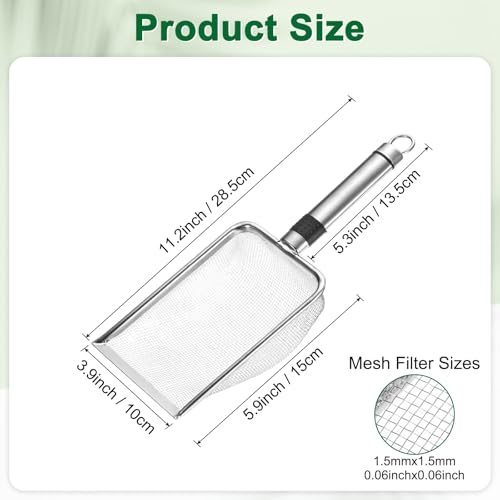 M METERXITY Colador de Suelo para Jardín 2 mm Acero Inoxidable miniatura 3