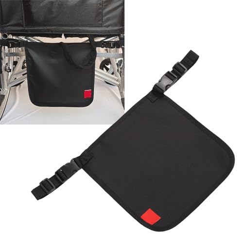 Soporte Para Bolsa De Drenaje De Orina, Silla de Ruedas Bolsa de Drenaje de Orina Cuelga Discretamente Funda Sujeta Bolsas de Catéter con Tapa para Tubo de Lado de la Cama