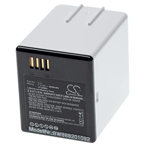 vhbw Batterie Compatible avec Arlo Go, NETGEAR, VMA4410, VML4030 Camera Espion (3000mAh, 7.2V, Li-ION)