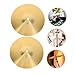 Levemolo Drum Cymbals Set of 2 8 Inch Splash Cymbals Metal Construction for Jazz Drum Sets
