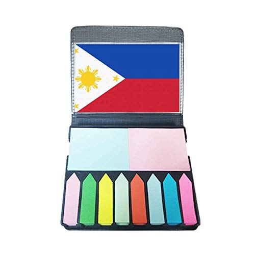 Drapeau Asie Philippines bloc de notes autocollantes pour bureau et étude