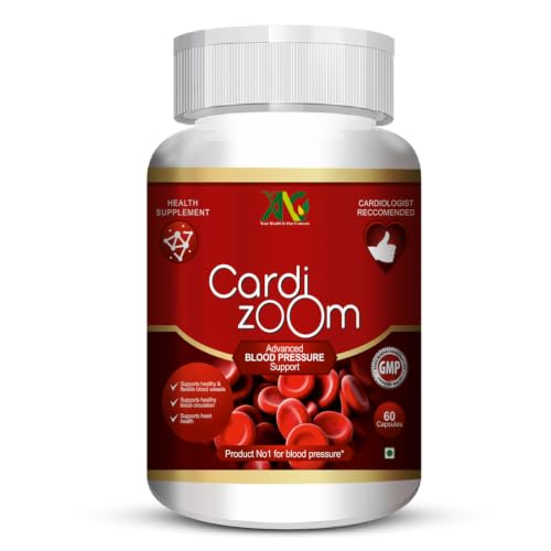 Image of ANC Cardizoom with Arjuna Extract & Moringa Extract Heart Health Supplement Veg (60 Capsules) for Men & Women (Pack of 1)