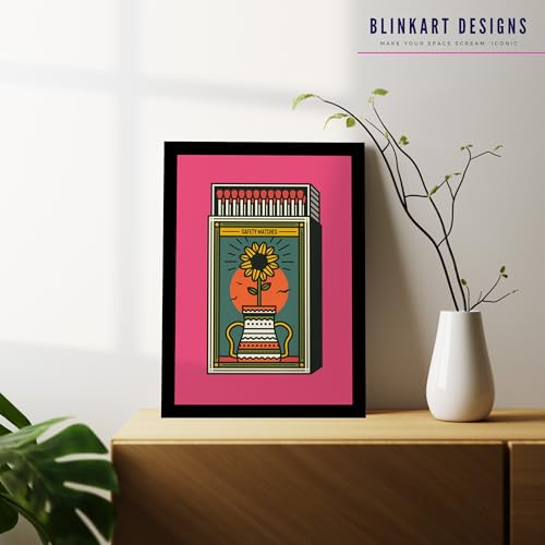 Image of BLINKART Trendy Abstract Wall Art Painting Print Design | Aesthetic Wall Decor Photo Artwork Frame Decoration Hanging For Home Bedroom Living Room Office Wall Decor | T073 | 13x10 Inches