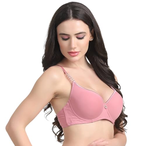 Image of Quttos PrettyCat Lightly Padded Underwired Sexy T-Shirt Bra with Chain Strap