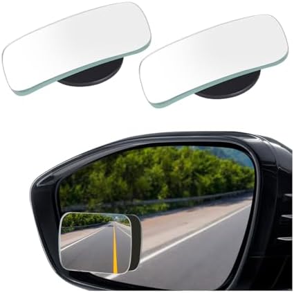 2 Pcs Blind Spot Mirrors, Extended Wide Angle Convex Mirror for Car, A