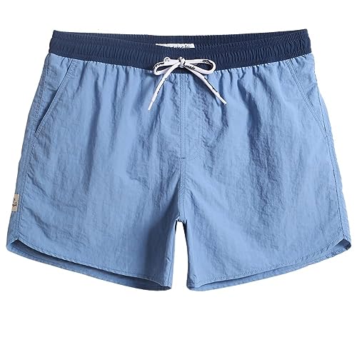 Image of maamgic Mens Swim Trunks 5 inch with Mesh Lining Quick Dry Bathing Suits for Men Swim Shorts Swimwear