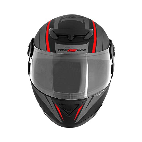 Pro Tork Capacete Evolution G6 Pro Neon Fosco 58 Preto/Vermelho