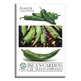 Anaheim Chili Pepper Seeds for Planting (Capsicum annuum) – 100+ Non-GMO & Heirloom Seeds by Isla’s Garden Seeds, Mild Heat & Rich Flavor, 90% Germination Rate, Great Home Garden Gift Idea