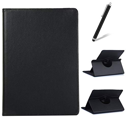 Artfeel Kompatibel mit Samsung Galaxy Tab 2 10.1 GT-P5100 P5110 P5113 Hülle,360 Grad Drehbar Ständer Einstellbar Multi-Winkel Schutzhülle,Schlank Leicht Leder Klapphülle Abdeckung,Schwarz