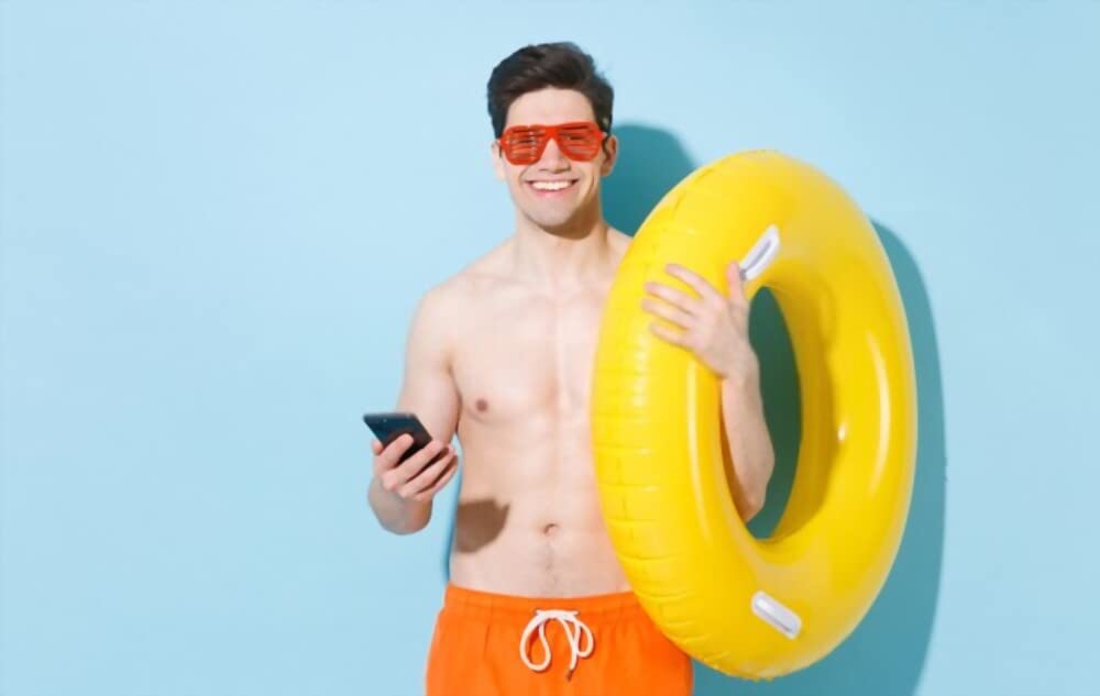 Skyzone Inflatable Pool Floats for Adult Children Kids Swim Ring Tube Toys for Swimming Pool Outdoor Beach Party (Multi Color) 4