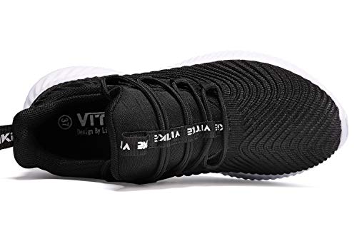 Image of JMFCHI Boys Girls Kids Sneakers Knitted Mesh Running Tennis Athletic Shoes