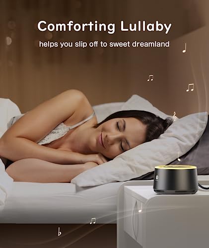 Image of Dreamegg White Noise Machine - Sound Machine for Adult Baby Kid, Noise Machine for Sleeping with 24 Calming Sound, Ambient Nightlight, Continuous or Timer, Loud Sleep Machine for Home Nursery Office