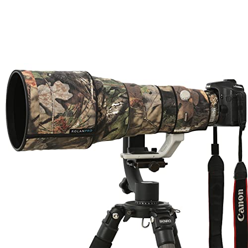 OLEKURTキャノン レンズ コート防水材質レンズ保護カバーCanon EF 400mm F/2.8 L IS II USM 用望遠レンズ コート キャノン レンズ迷彩保護カバー 三層構造の生地でレンズをガード【色の番号:#防水材質-ジャングル迷彩】
