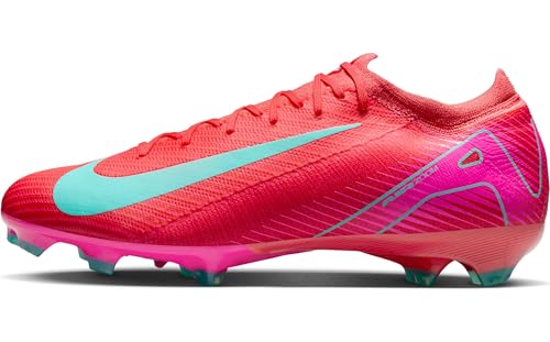 Nike Mercurial Vapor 16 Pro FG Low-Top Soccer Cleats (FQ8685-800, Ember Glow/Aurora Green)