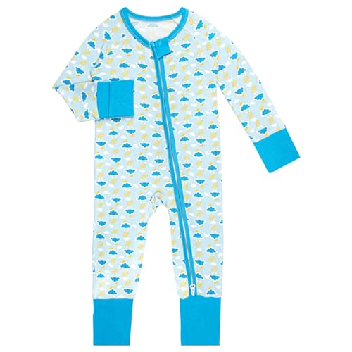 Rayon of Bamboo Pajamas Rompers 2 Way Zipper Long Sleeve Footless Rompers3