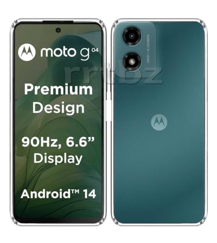 Image of Soft Silicone TPU Back Cover Compatible with Moto G04 / Motorola G04