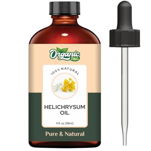 Image of Organic Zing Helichrysum (Helichrysum Italicum) Oil | Pure & Natural Essential Oil for Skincare, Hair Care, Aroma & Diffuser- 30ml /1.01fl oz